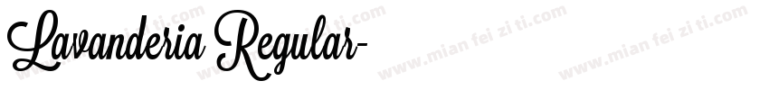 Lavanderia Regular字体转换